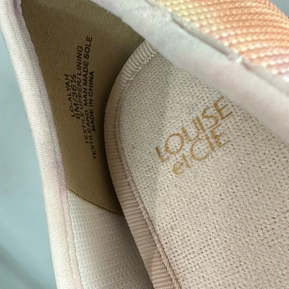 NWOT Louise Et Cie tye dye square toe flats size 6